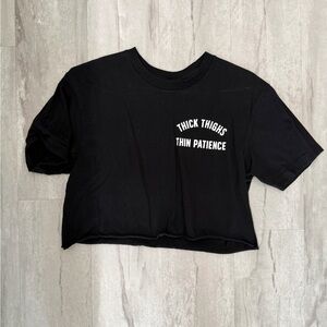 Muscles and Donuts Thick Thighs Thin Patience tee